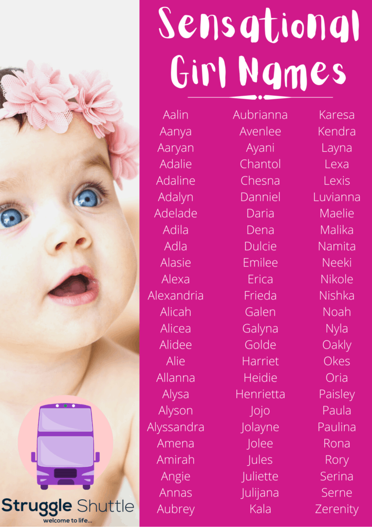 sensational girl names