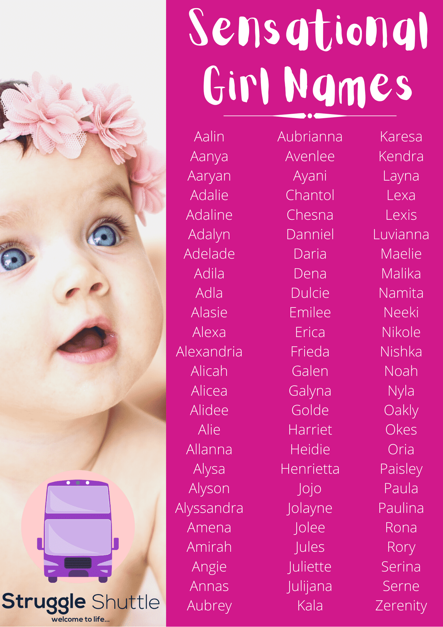 150 Unique and Meaningful Baby Names 2021 Struggle Shuttle