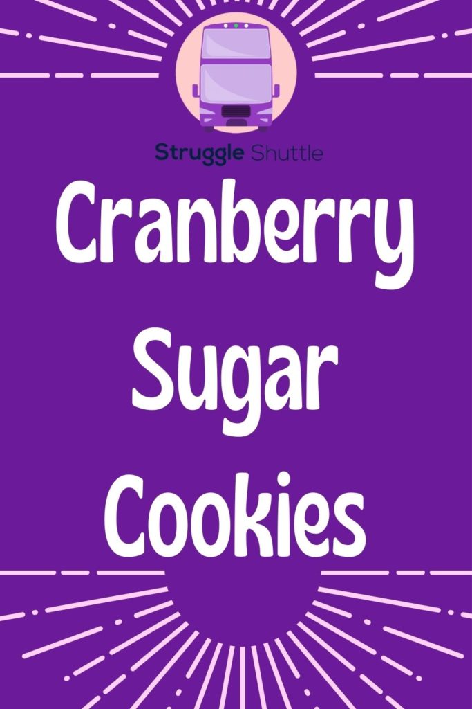 cranberry sugar cookies