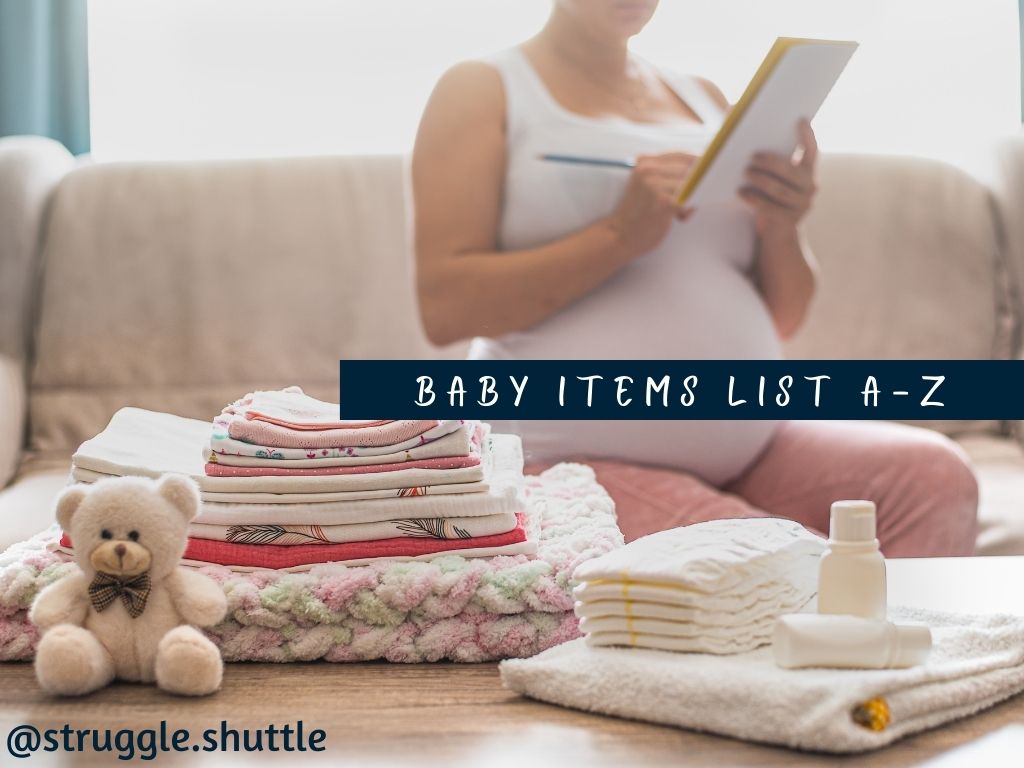 baby items list a-z